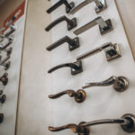 Showcase,With,Door,Handles,In,Modern,Shop,Of,Doors,Hardware