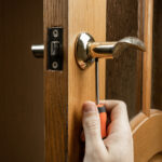 Handyman,Fixing,Or,Repairing,Apartment,Wooden,Door,Lock.,Home,Furniture