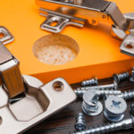 Closeup,Of,Various,Furniture,Fittings.,Furniture,Assembly,Kit,,Concealed,Hinge